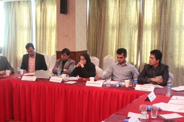 Afghan Young Leaders during one of the sessions.