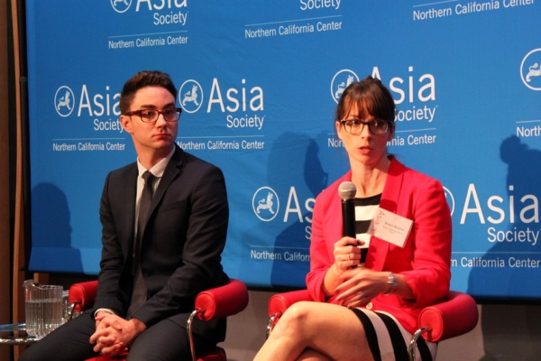 James West of Mother Jones and Briana Mordick of the Natural Resources Defense Council (Asia Society)