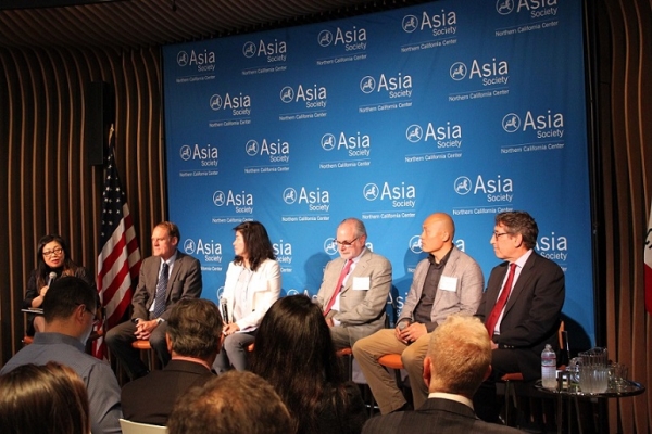 Darlene Chiu Bryant, Executive Director of ChinaSF, moderated the panel discussion. (Asia Society)