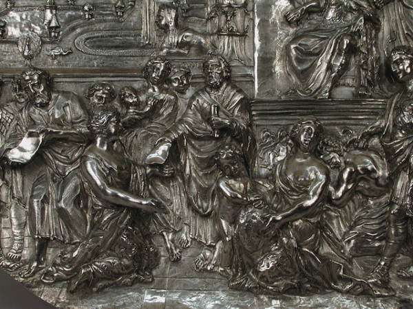 Detail from a plaque depicting Cyrus freeing the Jews from Babylonian captivity by Johann Andreas Thelot, late 17th century (The Metropolitan Museum of Art, New York)