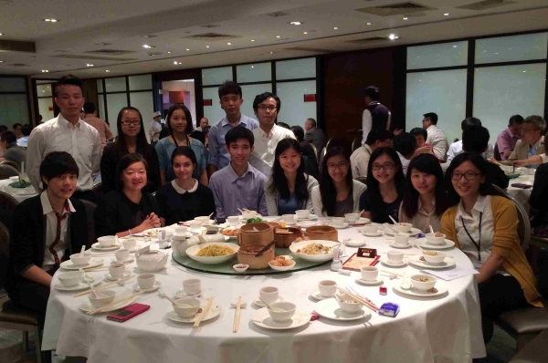 Interns had a lunch gathering with S. Alice Mong, Executive Director of ASHK, on August 7, 2014 (Asia Society Hong Kong Center)