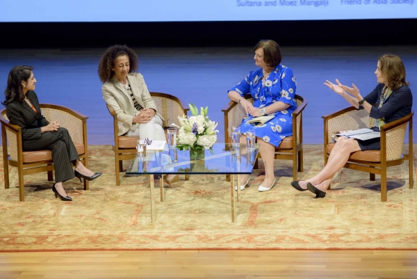 Left to Right: Zahra Jamal, Dina Alsowayel, Cherie Blair, and Andrea White (Jeff Fantich)