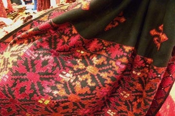 Hand embroidered textile from Pakistan. (Poetic Threads of Pakistan)