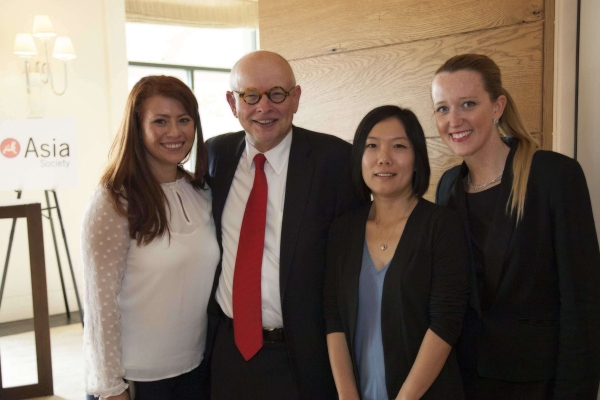 From left to right: Mackenna Martinez, Corporate Development Officer, Asia Society; Ken Wilcox, Emeritus Chairman, Silicon Valley Bank; Juan Wei, Sustainability Program Manager, Asia Society; and Maria Scarzella Thorpe, Program Manager, Asia Society