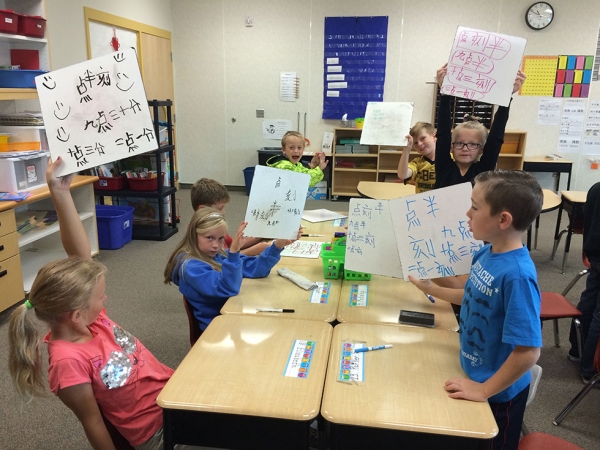 Telling time with words in 3rd grade.