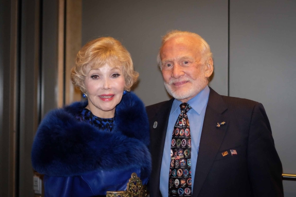 Left to Right: Joanne Herring and Buzz Aldrin (Jessica Ngo)
