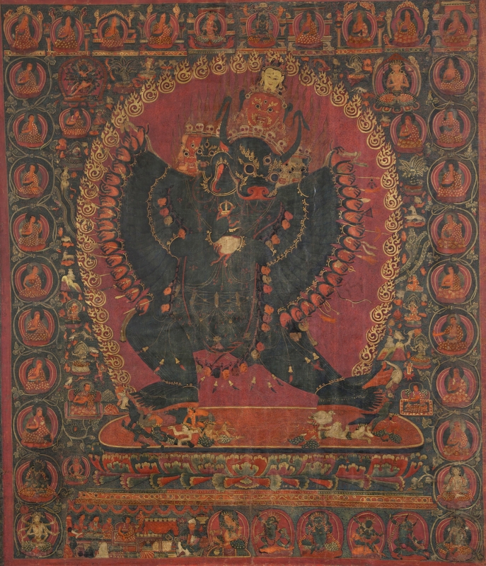Dorje Jigje. 15th century. Narthang, Tsang (South-Central Tibet). Tradition: Sakya. Pigments on cloth. MU-CIV/MAO "Giuseppe Tucci," inv. 941/774. Image courtesy of the Museum of Civilisation/Museum of Oriental Art "Giuseppe Tucci," Rome.