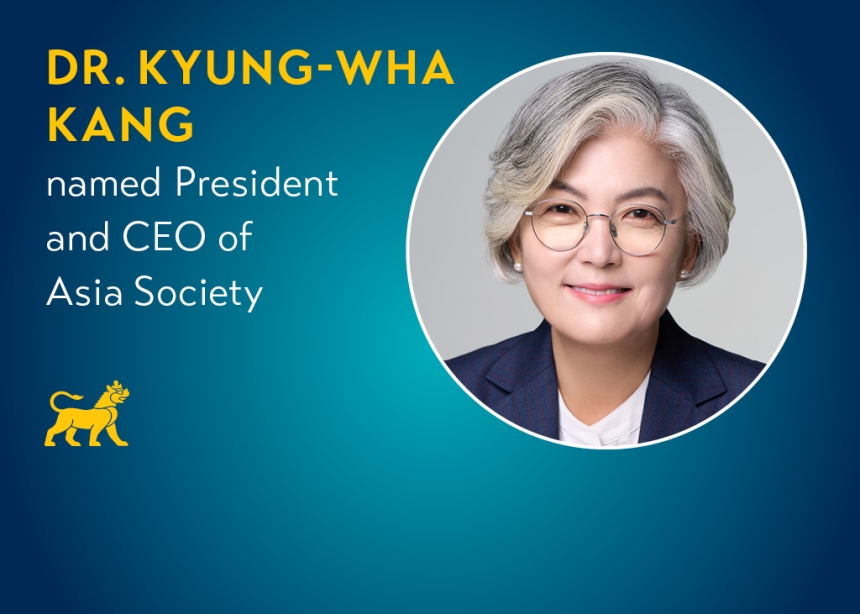 Dr. Kyung-wha Kang named next President and CEO of Asia Society