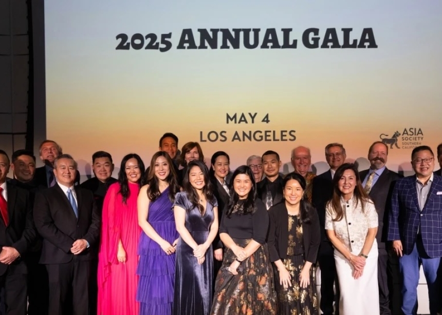 Honorees on stage at the 2025 Asia Society Southern California Annual Dinner and Awards