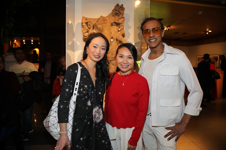 Danielle Chang, Sophia Tsao, and Stanley George pose at Asia Society following their panel