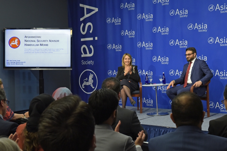 Asia Society President Josette Sheeran and H.E. Hamdullah Mohib