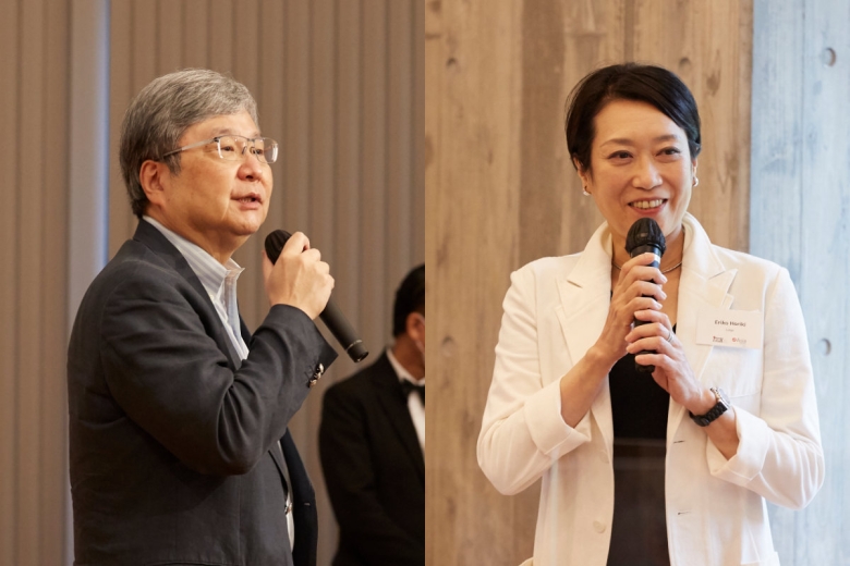 Contest judges, Mr. Tsutomu Horiuchi and Ms. Eriko Horiki