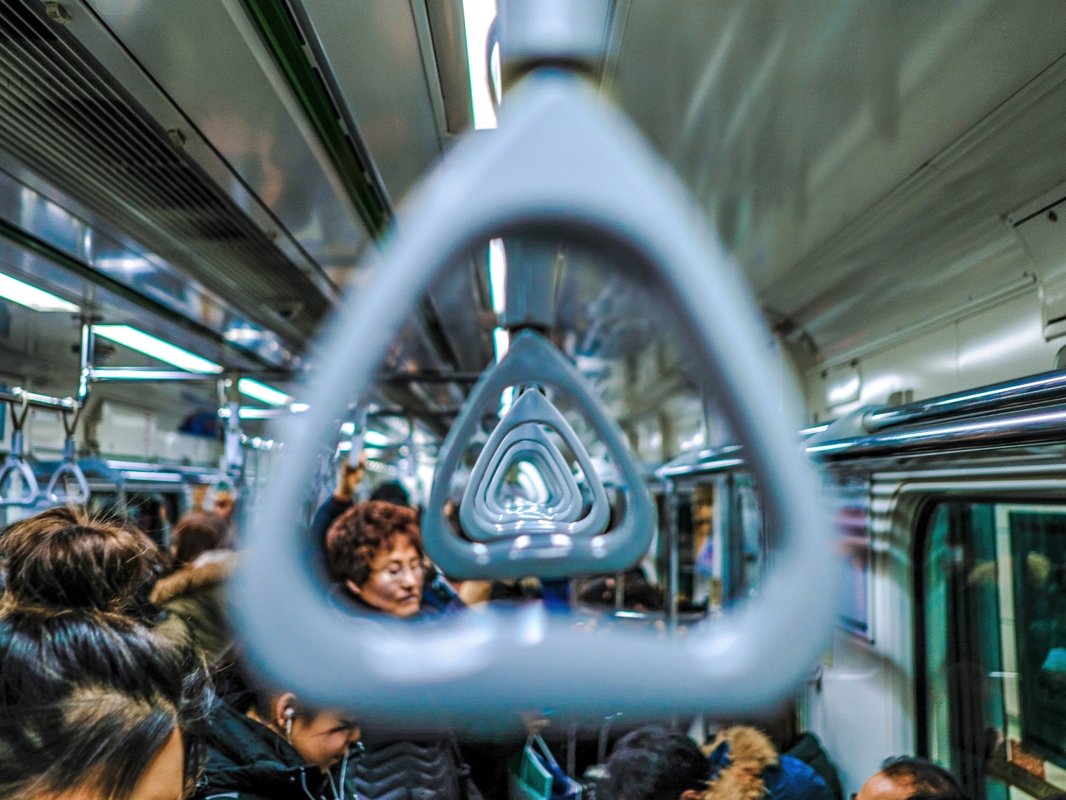 Straphangers in South Korea